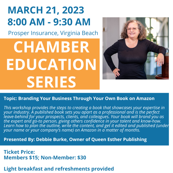 Chamber Education Series: Branding Your Business Through Your Own Book on Amazon (You Don't Need a Publisher!)